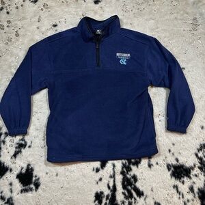 STARTER Boy’s North Carolina Tar Heels Fleece Quarter Zip Pullover Size 16/18 XL